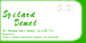 szilard demel business card